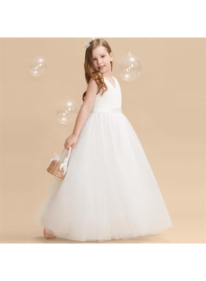 Masho Trend Tulle V-neck Dress - Image 3